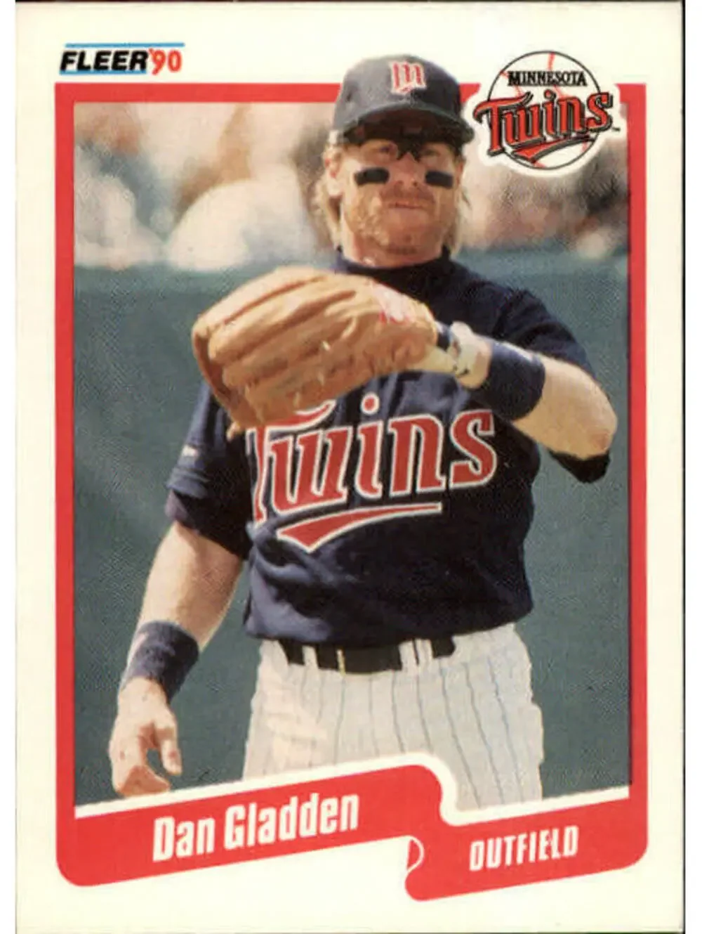 1990 Dan Gladden Fleer Baseball Card #375